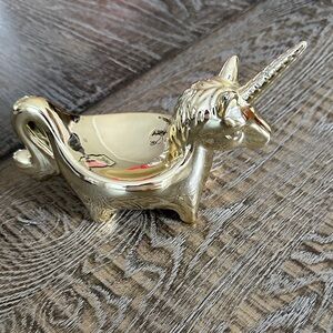 Gold Unicorn Ring Holder